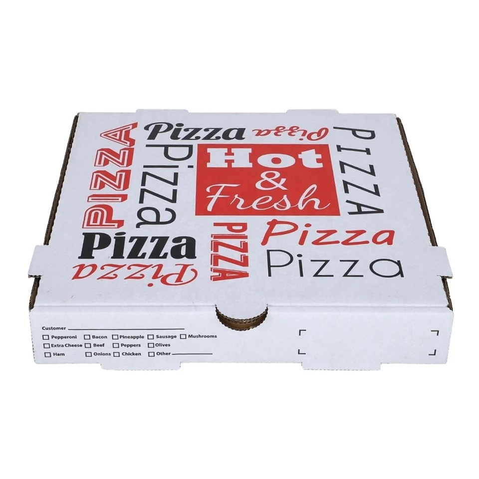 Kannettava uudelleenkäytettävä aaltopahvi pizzalaatikko