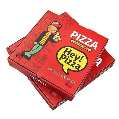 Mukautettavat kierrätettävät värikkäät pizzalaatikot