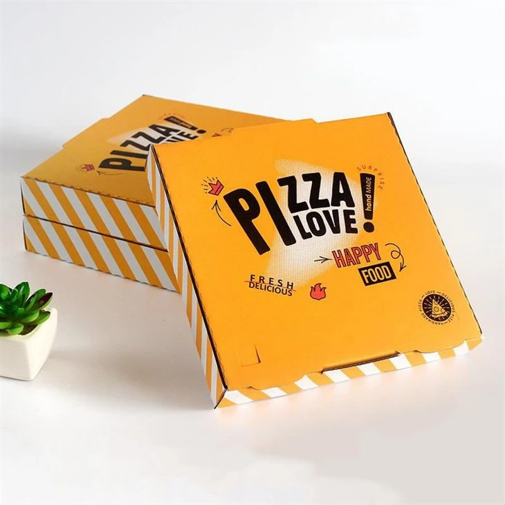 Toimittajan tilaustyönä painetut pizzalaatikot