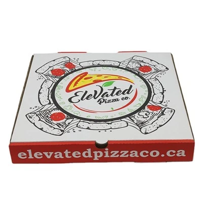 Mukautetun kokoinen logopizzalaatikko korkealaatuinen halvalla