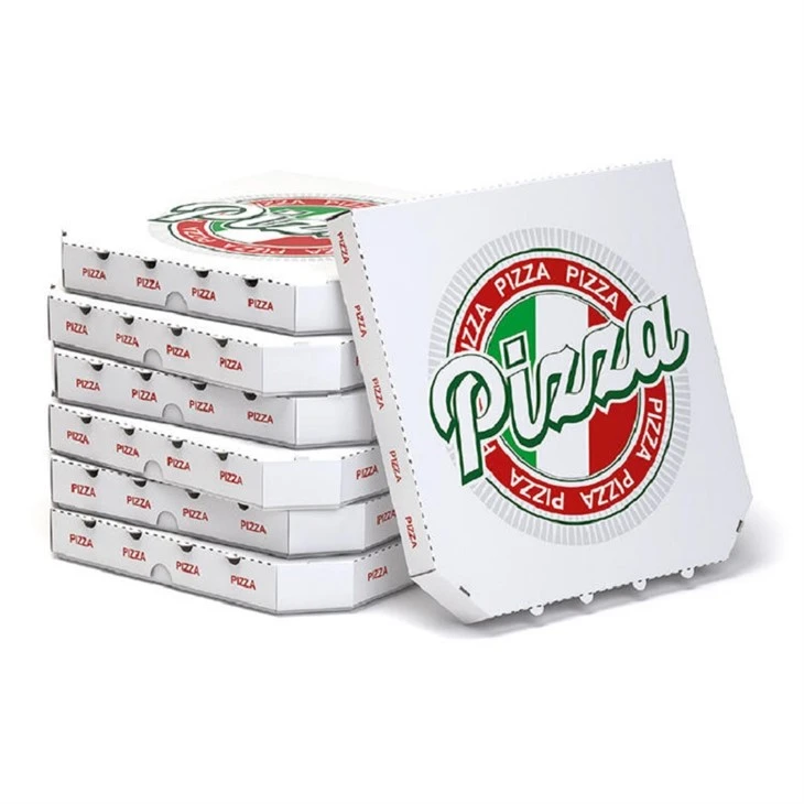 Toimittajan tilaustyönä painetut pizzalaatikot
